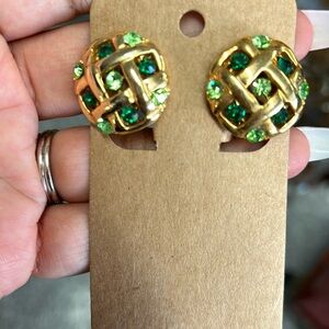 Clip on vintage earrings